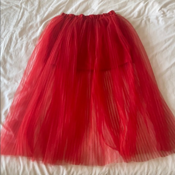 Red see through tool skirt - Picture 1 of 1